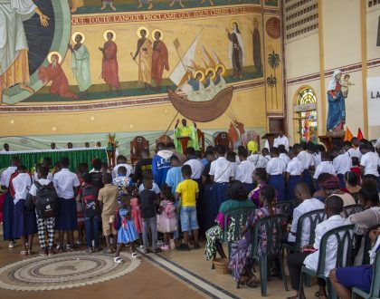 La journée mondiale des missions combinée avec la messe de rentrée scolaire