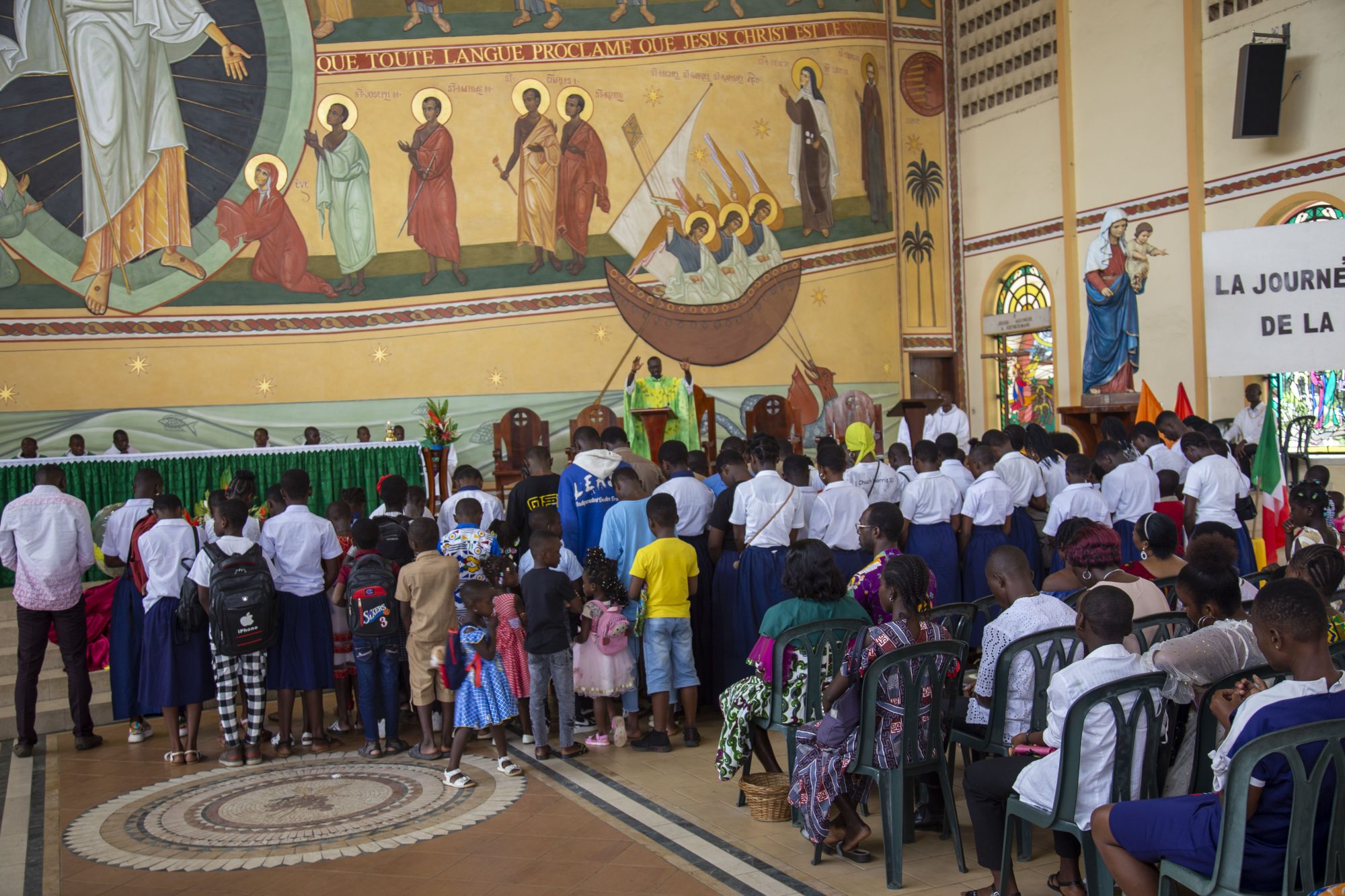 La journée mondiale des missions combinée avec la messe de rentrée scolaire